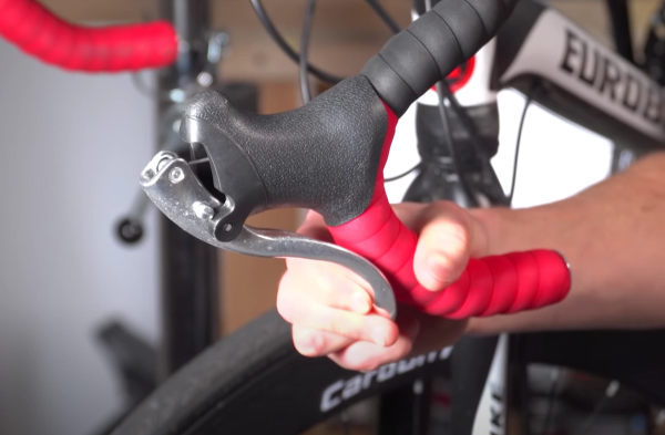 Tightening brake store cables road bike